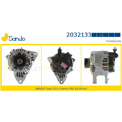 Photo Alternator SANDO 20321331