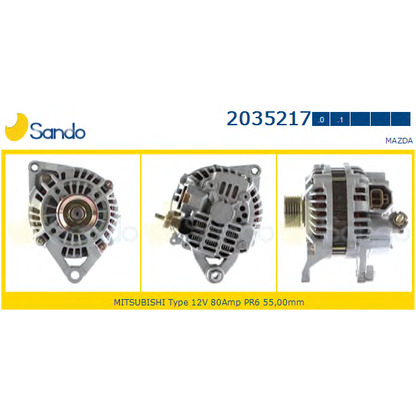 Photo Alternator SANDO 20352170