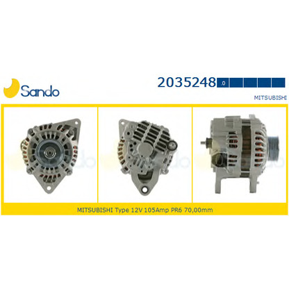 Zdjęcie Alternator SANDO 20352480