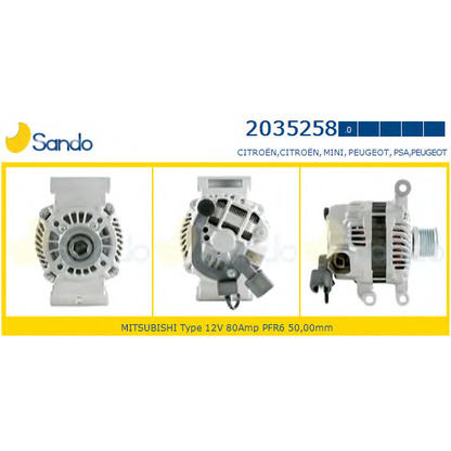 Photo Alternator SANDO 20352580