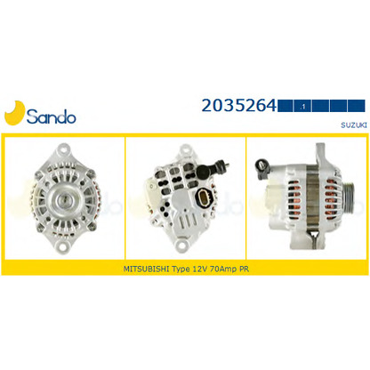 Zdjęcie Alternator SANDO 20352641