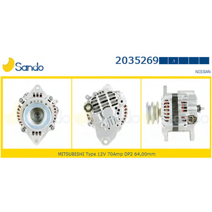 Zdjęcie Alternator SANDO 20352691