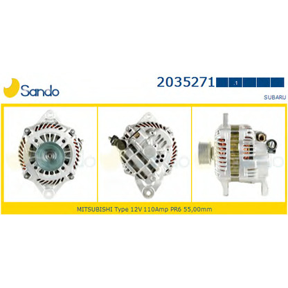 Photo Alternator SANDO 20352711