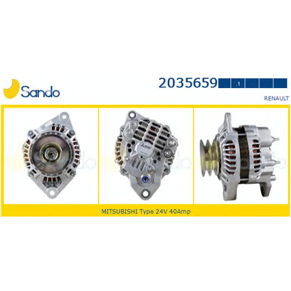 Zdjęcie Alternator SANDO 20356591