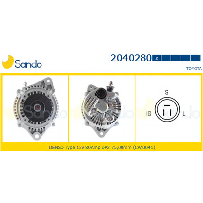 Foto Generator SANDO 20402800