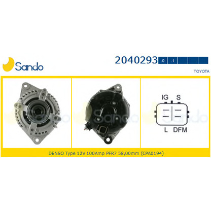 Foto Generator SANDO 20402930