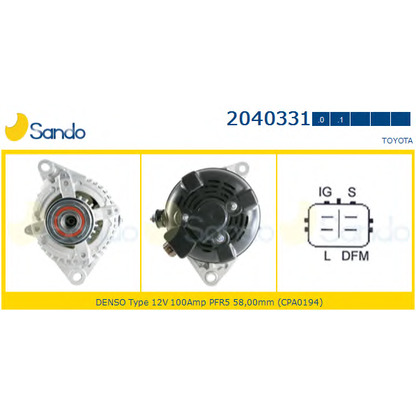 Foto Generator SANDO 20403310