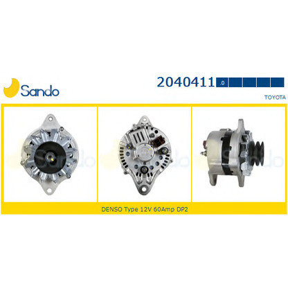 Photo Alternator SANDO 20404110