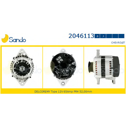 Photo Alternator SANDO 20461131