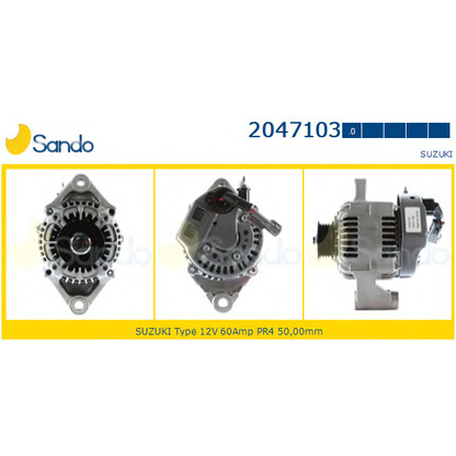 Zdjęcie Alternator SANDO 20471030