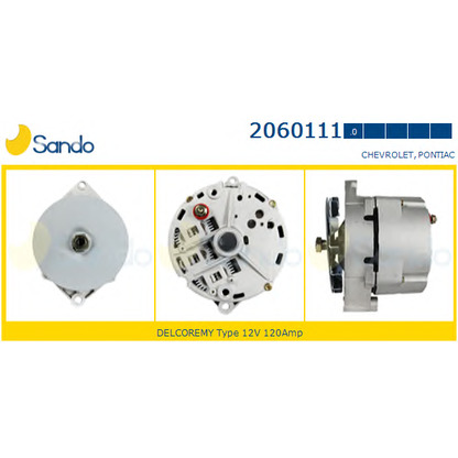 Zdjęcie Alternator SANDO 20601110