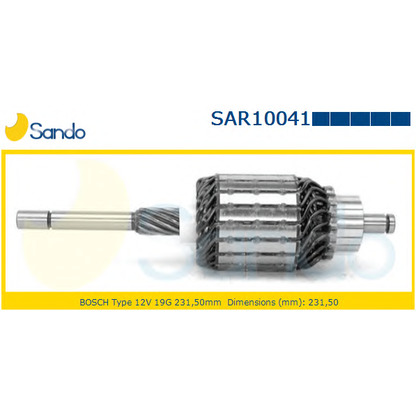Photo Armature, starter SANDO SAR100419
