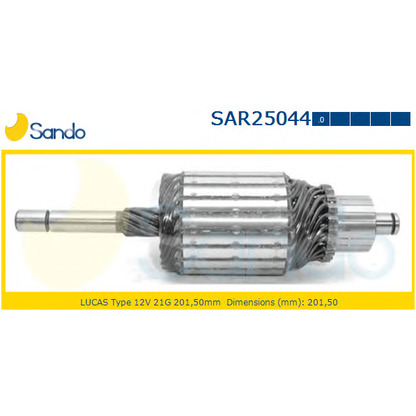 Photo Armature, starter SANDO SAR250440