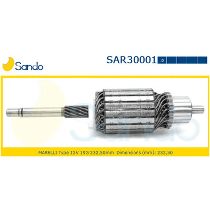 Photo Armature, starter SANDO SAR300010