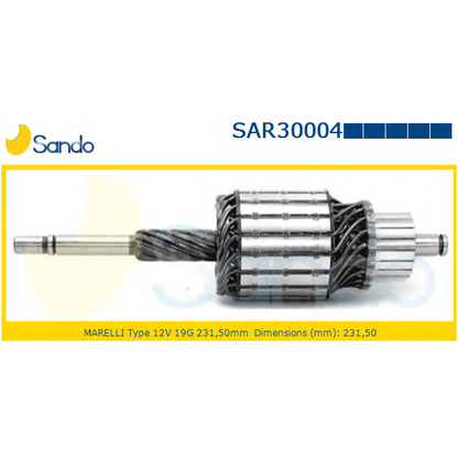 Photo Armature, starter SANDO SAR300049