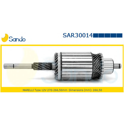 Photo Armature, starter SANDO SAR300149