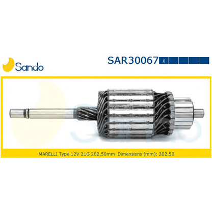 Photo Armature, starter SANDO SAR300670