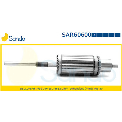 Photo Armature, starter SANDO SAR606000