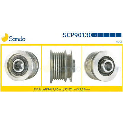 Zdjęcie Koło pasowe,  alternator SANDO SCP901301