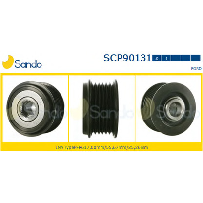 Zdjęcie Koło pasowe,  alternator SANDO SCP901310