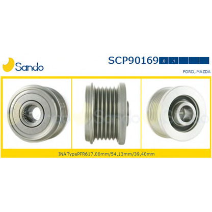 Photo Pulley, alternator SANDO SCP901690