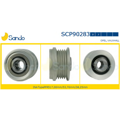 Photo Pulley, alternator SANDO SCP902830