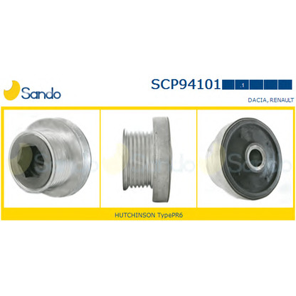 Zdjęcie Koło pasowe,  alternator SANDO SCP941011