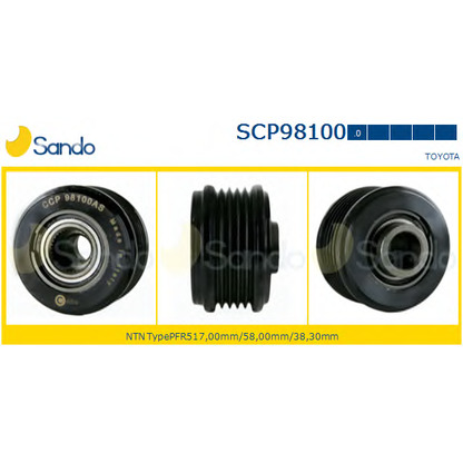 Zdjęcie Koło pasowe,  alternator SANDO SCP981000