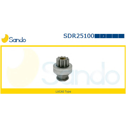 Photo Pinion, starter SANDO SDR251001
