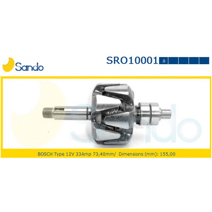 Photo Rotor, alternator SANDO SRO100010