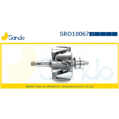 Photo Rotor, alternator SANDO SRO100670