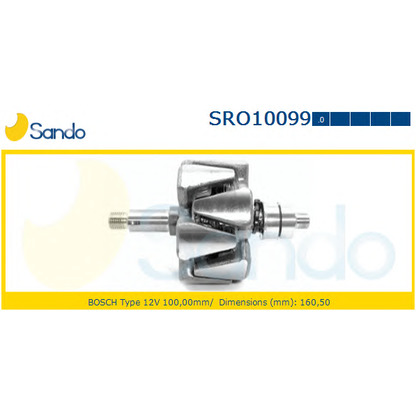 Photo Rotor, alternator SANDO SRO100990