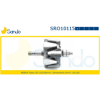 Photo Rotor, alternator SANDO SRO101150