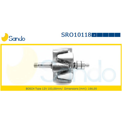 Photo Rotor, alternator SANDO SRO101180