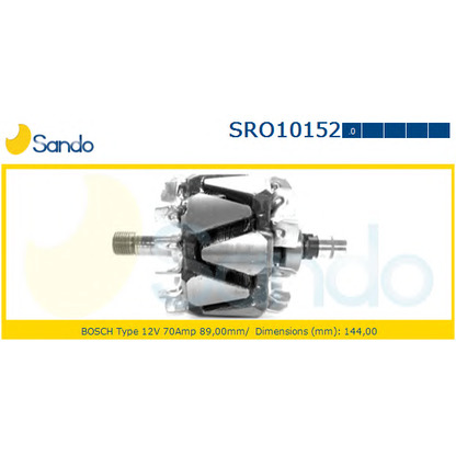 Photo Rotor, alternator SANDO SRO101520