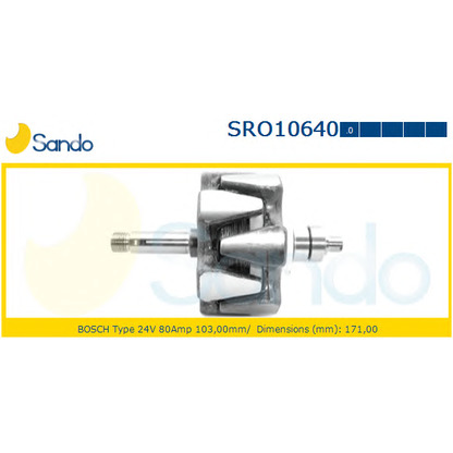 Photo Rotor, alternator SANDO SRO106400