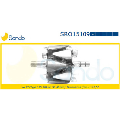 Photo Rotor, alternator SANDO SRO151090