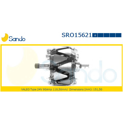 Foto Rotor, alternador SANDO SRO156210