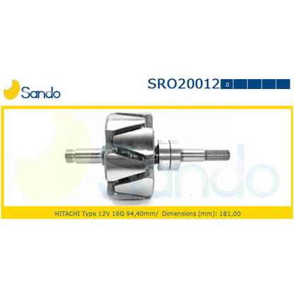 Photo Rotor, alternator SANDO SRO200120