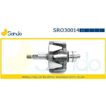 Foto Rotor, alternador SANDO SRO300140
