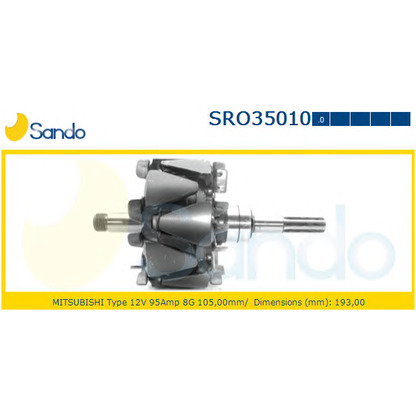 Zdjęcie Wirnik,  alternator SANDO SRO350100