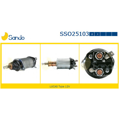 Photo Solenoid Switch, starter SANDO SSO251031
