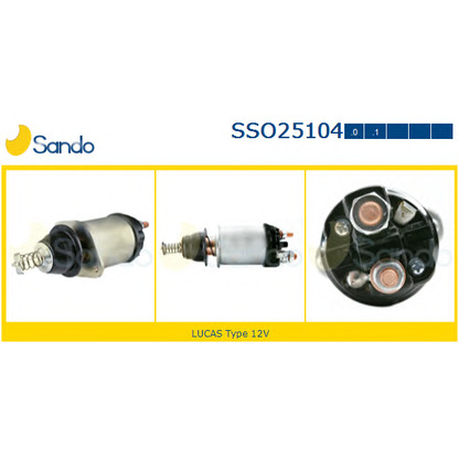 Photo Solenoid Switch, starter SANDO SSO251040
