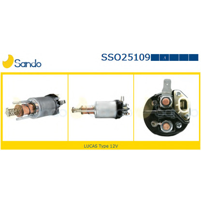 Photo Solenoid Switch, starter SANDO SSO251091