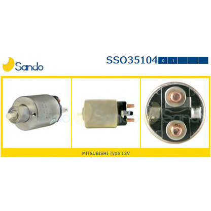 Photo Solenoid Switch, starter SANDO SSO351040