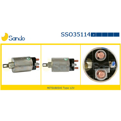 Photo Solenoid Switch, starter SANDO SSO351140