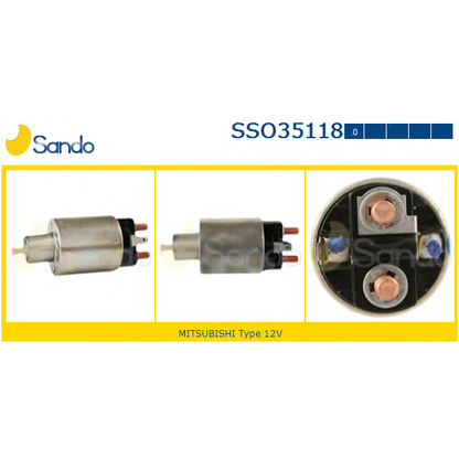 Photo Solenoid Switch, starter SANDO SSO351180