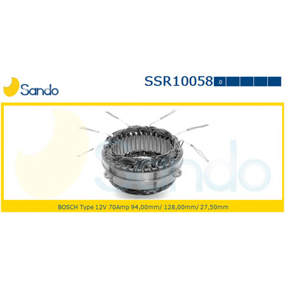 Zdjęcie Stojan, alternator SANDO SSR100580