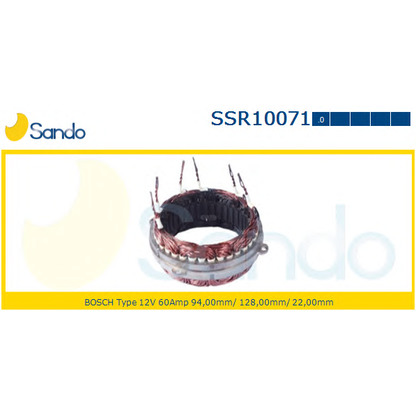 Photo Stator, alternator SANDO SSR100710