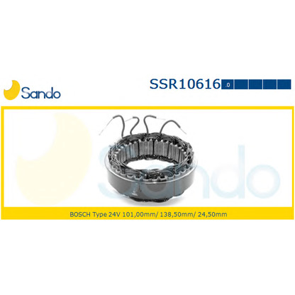 Photo Stator, alternator SANDO SSR106160